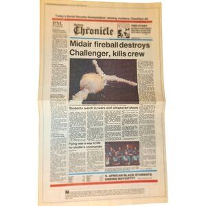 Spokane Chronicle Historic Newspaper Collection: Midair Fireball WWII Expo 74 Ne